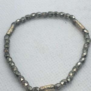4 for $12:Simple Silver Beaded Bracelet